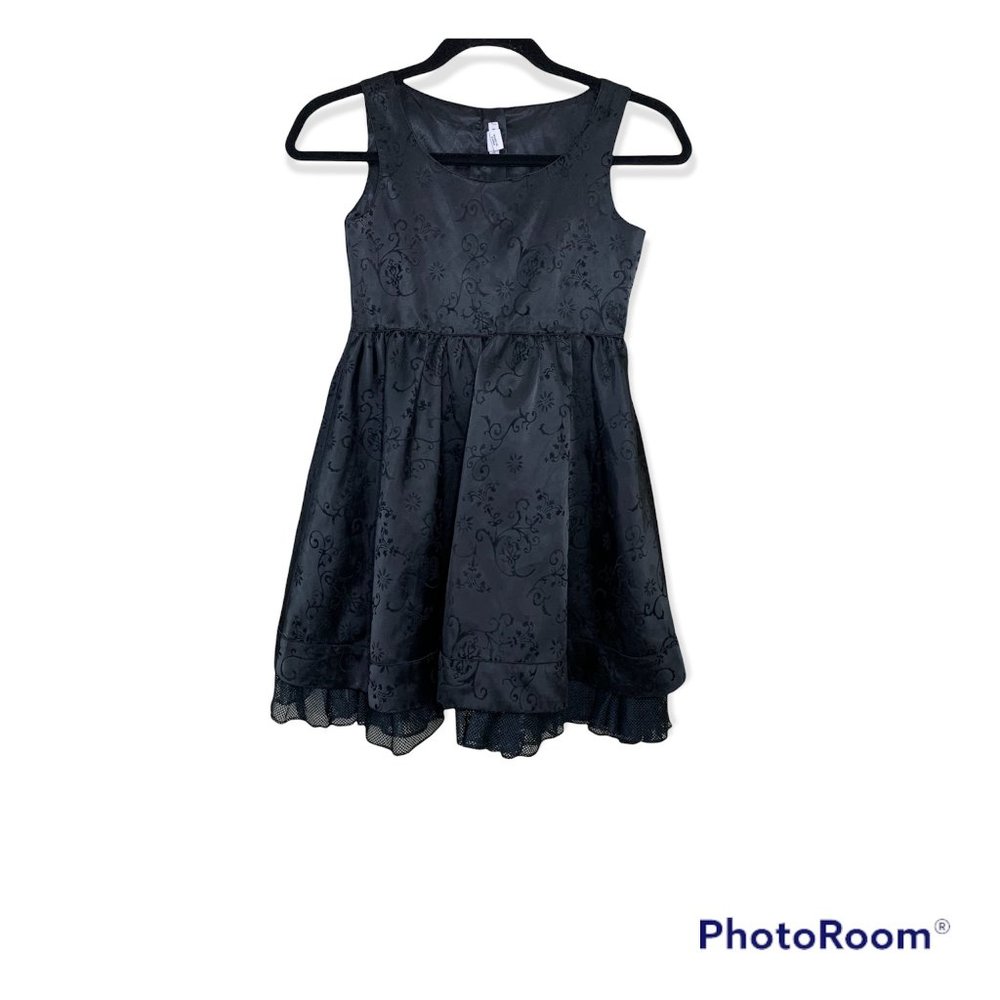 H and M Young Black Empire Waist Dress